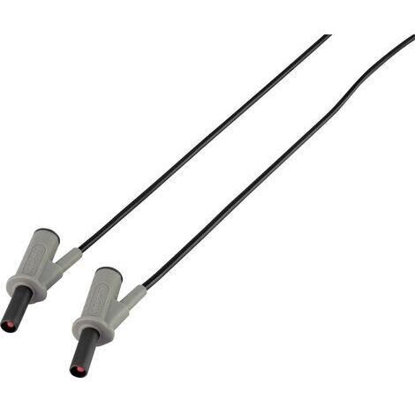 Voltcraft MSB-501 Sicherheits-Messleitung – 1,50 M, Schwarz, 4 Mm Lamellenstecker, Hitzebeständig