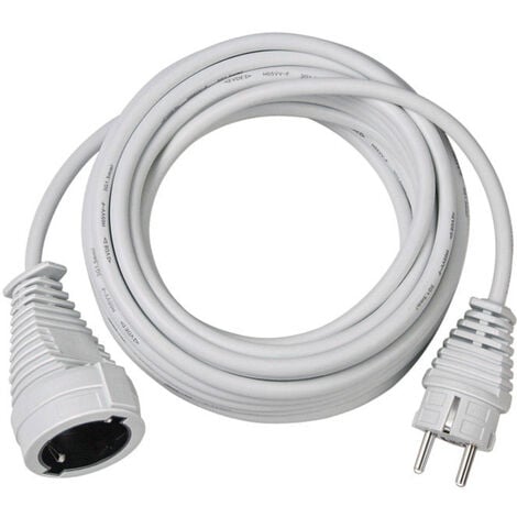 Brennenstuhl 1168460 Strom Verlängerungskabel   Weiß 10.00 m H05VV-F 3G 1,5 mm²