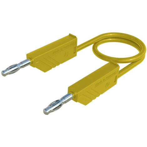 SKS Hirschmann CO MLN 100/2,5 Messleitung Lamellenstecker 4 mm Lamellenstecker 4 mm 1.00 m Gelb 1 St (1/4)
