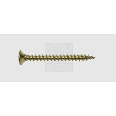 Sourcing Map 100 Stück Messing Holzschrauben, M2x5mm