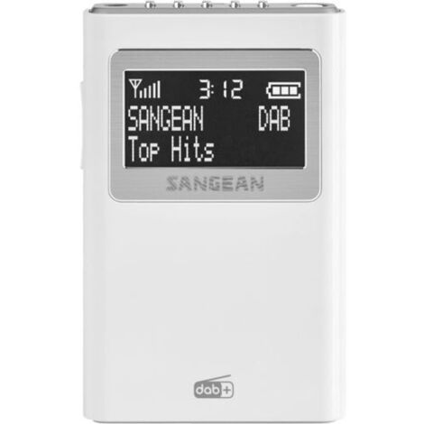 Sangean DPR-39 Taschenradio DAB+, UKW Weiß