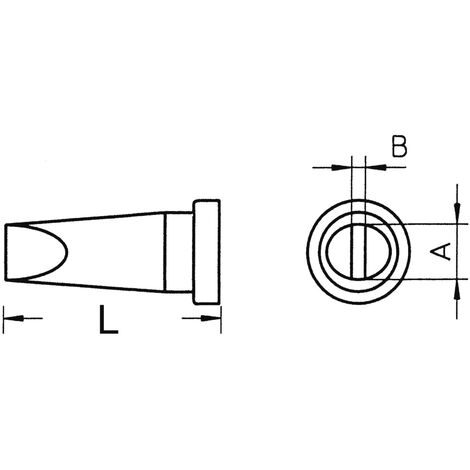 Weller LT-H Lötspitze Meißelform, gerade Spitzen-Größe 0.8 mm Inhalt 1 St.