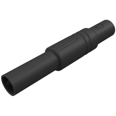 SKS Hirschmann LAS S G Sicherheits-Lamellenstecker Stecker, gerade Stift-Ø: 4 mm Schwarz 1 St.