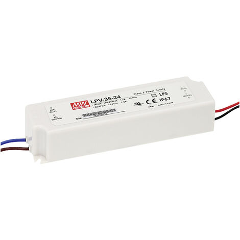 Mean Well LPV-35-24 LED-Trafo Konstantspannung 36 W 0 - 1.5 A 24 V/DC nicht dimmbar, Überlastschutz