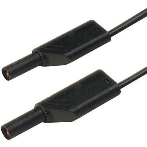 SKS Hirschmann MLS WS 100/1 sw Sicherheits-Messleitung Lamellenstecker 4 mm Lamellenstecker 4 mm 1.0 (1/3)