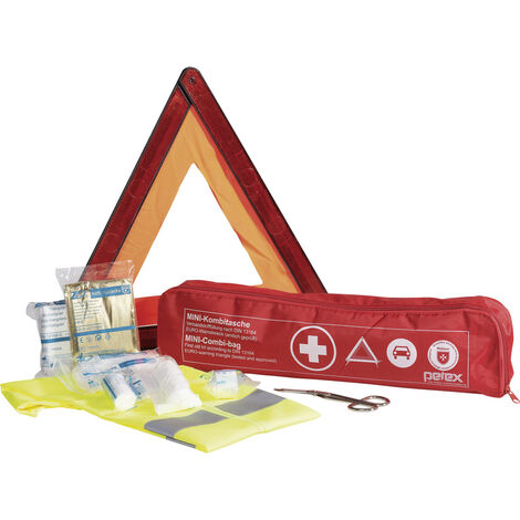Malteser 43999712 Verbandtasche Inkl. Warnweste, Inkl. Warndreieck DIN 13164 02-2022 1 St.