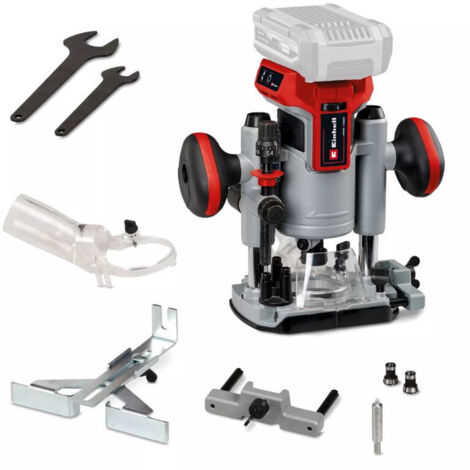 Einhell – Akku-Oberfräse 18V – Brushless-Motor für präzises Fräsen – stufenlos einstellbare Frästiefe – max. Fräserdurchmesser 30mm – ergonomischer Handgriff (1/5)