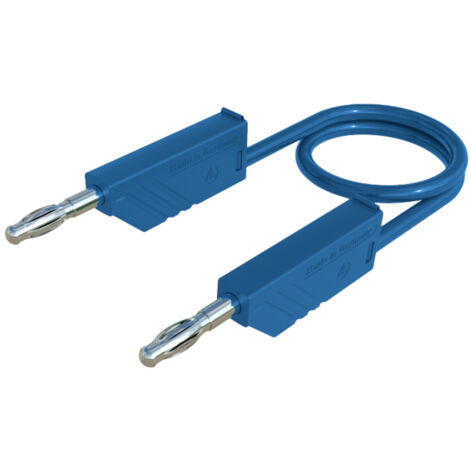 SKS Hirschmann CO MLN SIL 200/1 Messleitung Lamellenstecker 4 mm Lamellenstecker 4 mm 2.00 m Blau 1 (1/2)