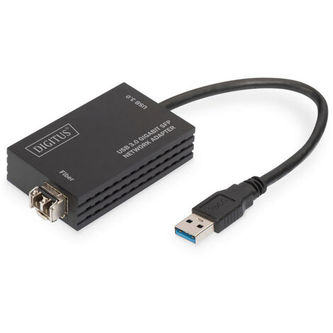 Digitus Computer, Glasfaser, Notebook, USB 3.2 Gen 1 (USB 3.0), Netzwerk Adapter [1x USB - 1x SFP-Sl (1/5)