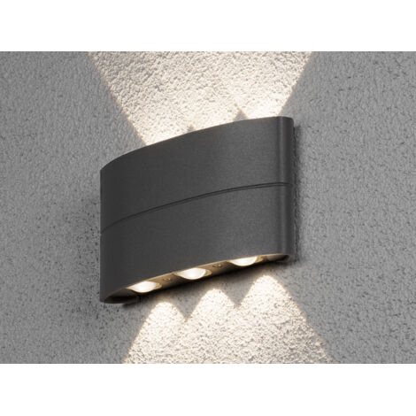Konstsmide Chieri 7853-370 LED-Außenwandleuchte EEK: G (A - G) 7.2 W Anthrazit