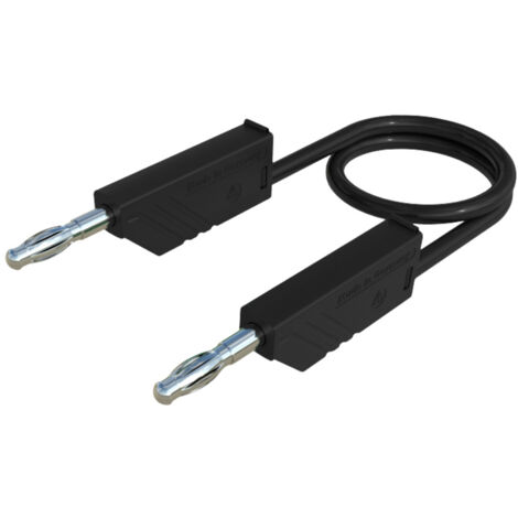 SKS Hirschmann CO MLN 50/2,5 Messleitung Lamellenstecker 4 mm Lamellenstecker 4 mm 0.50 m Schwarz 1 (1/4)