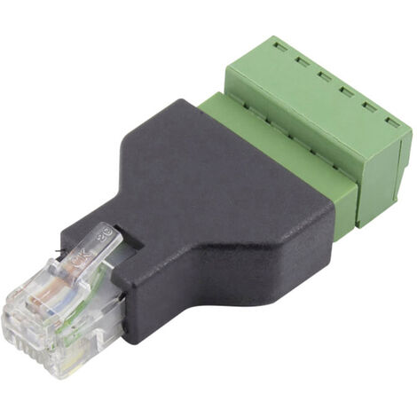 TRU COMPONENTS FL-30 RJ 12 Terminal Adapter FL-30 Stecker, gerade Polzahl Sensoren 6P6C 1 St. (1/2)