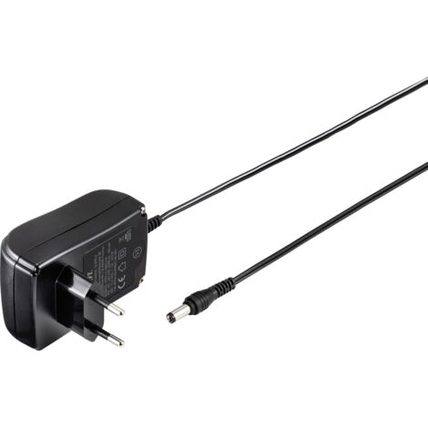 VOLTCRAFT FPPS 6-6W Netzteil – Feste Spannung 1,0A Ausgang – 6,0W Leistung – Mit 5,5/2,1 Mm DC Stecker – Energieeffizient Nach ErP