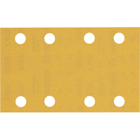 Bosch EXPERT C470 Schleifpapier mit 8 Löchern für Schwingschleifer, 80 x 133 mm, G 320, 10 Stück