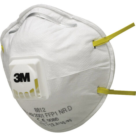 3M  8812 Feinstaubmaske mit Ventil FFP1 10 St. EN 149:2001 DIN 149:2001