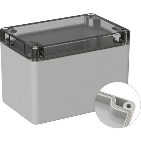 TRU COMPONENTS TC-9065504 Outdoor-Gehäuse 120 x 80 x 85 Polycarbonat Lichtgrau (RAL 7035) 1 St. (1/2)