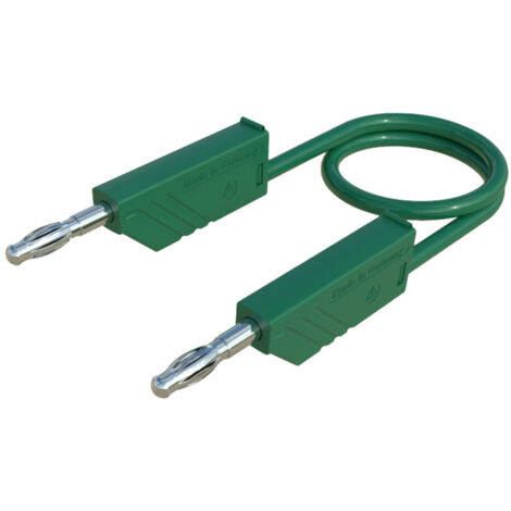 SKS Hirschmann CO MLN 100/2,5 Messleitung Lamellenstecker 4 mm Lamellenstecker 4 mm 1.00 m Grün 1 St (1/4)