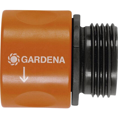 GARDENA 00917-50 Kunststoff Schlauch-Übergangsstück 26,44 mm (3/4") AG, Steckkupplung