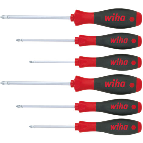 Wiha Schraubendreher Set SoftFinish® Phillips, Pozidriv 6-tlg. (26146)