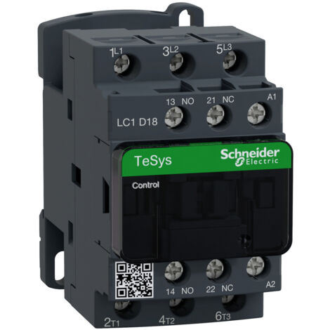 Schütz für Motoranwendungen TeSys LC1D 3 Pole AC3 440 V 18 A 230 V AC