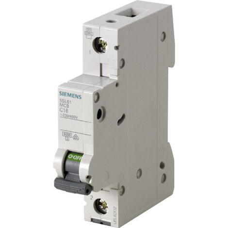 Siemens 5SL61166  Leitungsschutzschalter    1polig 16 A  230 V, 400 V