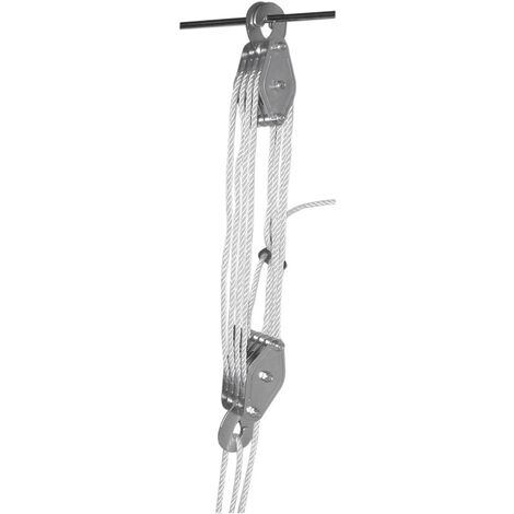 Berger & Schröter 60004 Seilflaschenzug  Tragfähigkeit (ohne Umlenkrolle) 300 kg