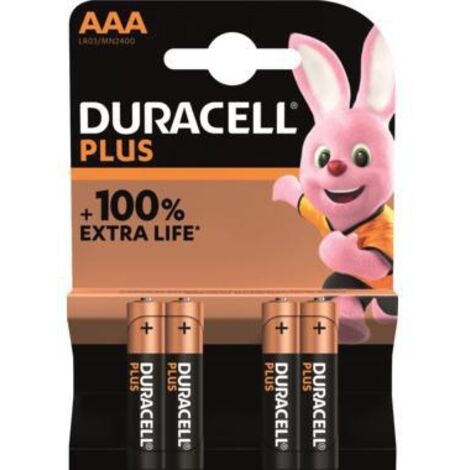 Duracell MN2400 Plus Micro Batterie 1,5V 4er Blister