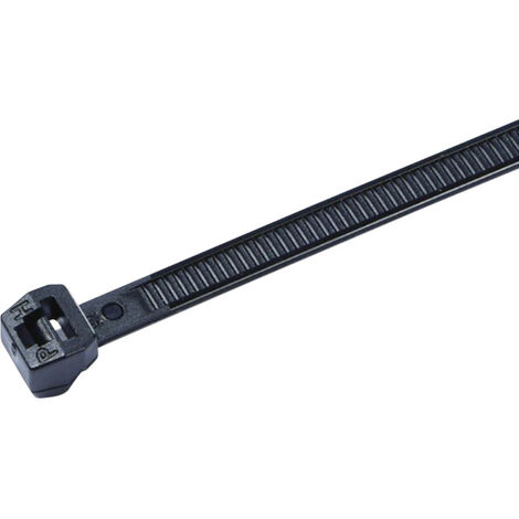 HellermannTyton 118-04900 T30LOS-HS-BK-C1 Kabelbinder 200 mm 3.40 mm Schwarz Hitzestabilisiert 100 S (1/5)