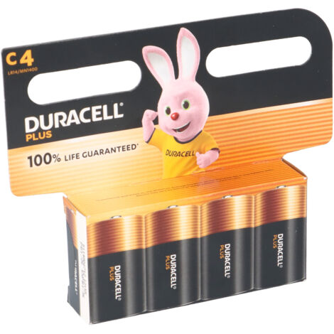 Duracell MN1400 Plus Baby Batterie 1,5V 4er Blister