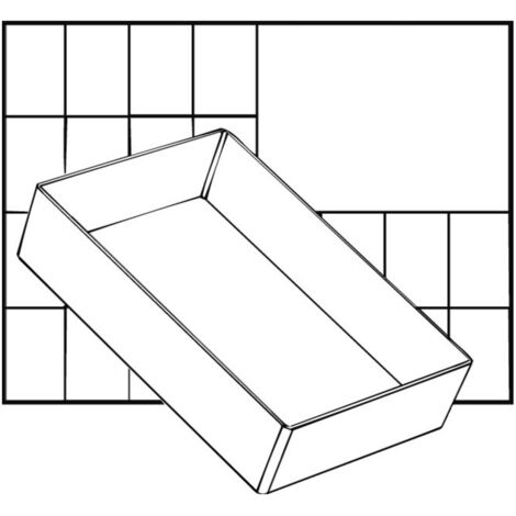 raaco  Sortimentskoffer-Einsatz (L x B x H) 220 x 160 x 47 mm Anzahl Fächer: 2   Inhalt 1 St.