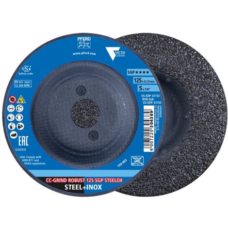 Schleifscheibe CC-GRIND-ROBUST SG STEELOX D125xSmm Stahl / Edelstahl PFERD