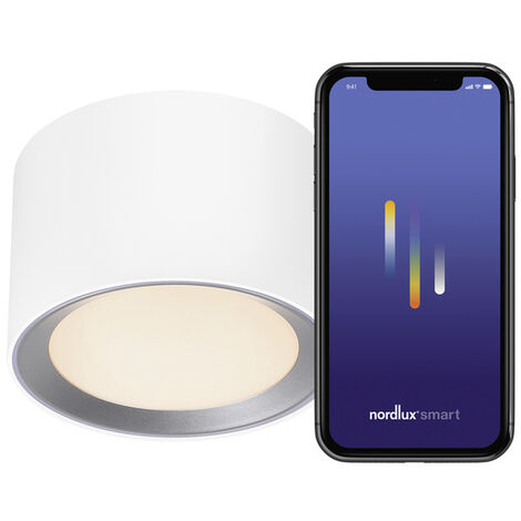 Nordlux 2110840101 Landon Smart LED-Deckenleuchte LED LED  8 W Weiß