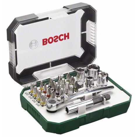 Bosch Accessories Promoline 2607017322 Bit-Set 26teilig Schlitz, Kreuzschlitz Phillips, Kreuzschlitz