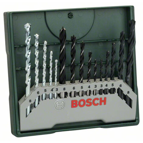 Bosch Accessories 2607019675 X-Line 15teilig Universal-Bohrersortiment