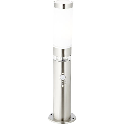 Brilliant G46789/82 Außenstandleuchte mit Bewegungsmelder Energiesparlampe, LED E27, LED fest ein