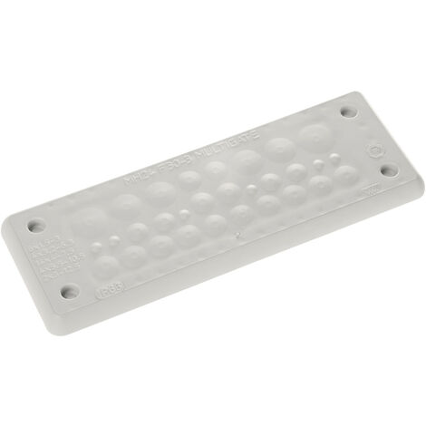 Trelleborg MH-24 F 30-3 LIGHT GREY UL94 V-0 IP65 TPE Screw Durchführungsplatte TPE Grau 1 St (1/3)
