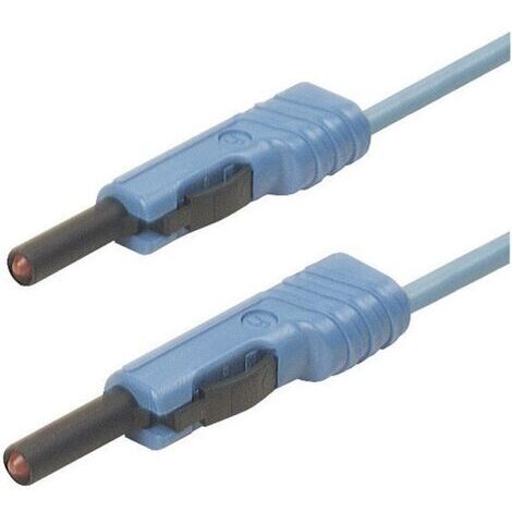 SKS Hirschmann MLB 100/1 V bl Messleitung Lamellenstecker 4 mm Lamellenstecker 4 mm 1.00 m Blau 1 St (1/3)