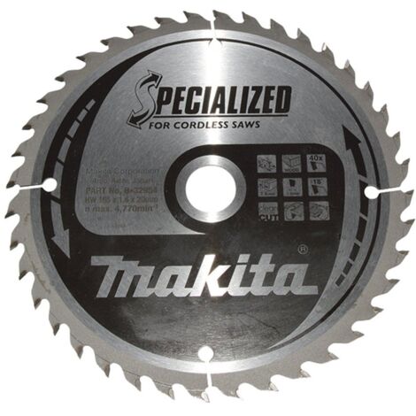 Makita Sägeblatt SPECIALIZED 165x20x40Z, für HS012G