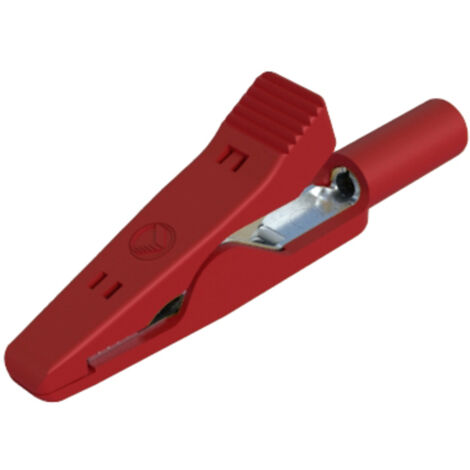 SKS Hirschmann MA 1  rt Krokodilklemme Steckanschluss 2 mm Ohne Messkategorie Rot