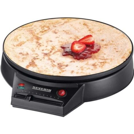 Severin CM 2198 Crépes Maker mit manueller Temperatureinstellung Schwarz