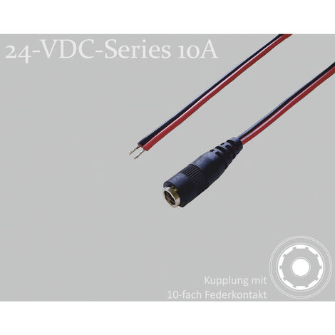 BKL Electronic 075905 DC-Steckverbinder DC-Kupplung - verzinnt 5.5 mm 2.5 mm 1.5 m 1 St. Single (1/2)