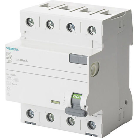 RCCB Siemens 40A 4P 4M 30Ma Leitungsschutzschalter Typ A 5SV3344-6