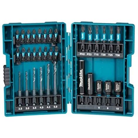 Makita Impact BLACK Bohrer Bit-Set 33 teilig S2 Stahl B-66896