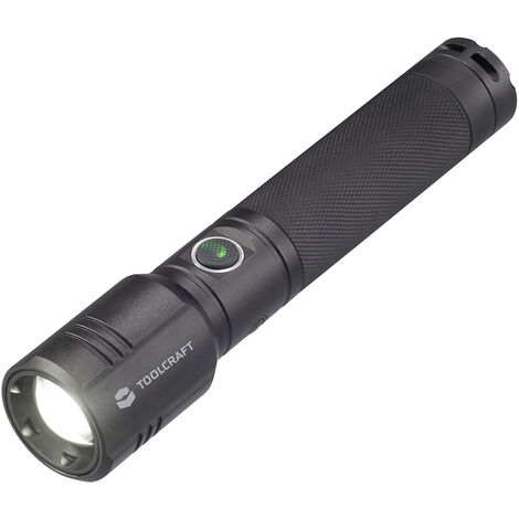 TOOLCRAFT SMD LED Taschenlampe verstellbar, mit USB-Schnittstelle, mit Stroboskopmodus akkubetriebe