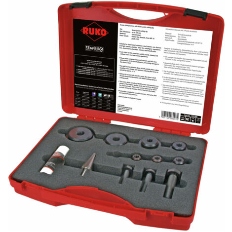 RUKO 109008 Blechlocher-Set
