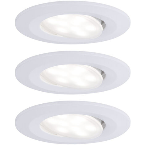 Paulmann Calla LED-Bad-Einbauleuchte 3er Set 18 W IP65 Weiß (matt)