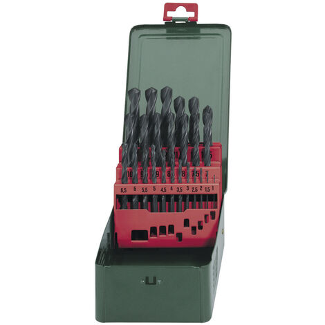 Metabo 627152000 HSS Metall-Spiralbohrer-Set 25teilig 1 mm, 1.5 mm, 2 mm, 2.5 mm, 3 mm, 3.5 mm, 4 mm