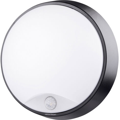 Megatron Bulka MT69040 LED-Außenwandleuchte mit Bewegungsmelder 10 W Schwarz