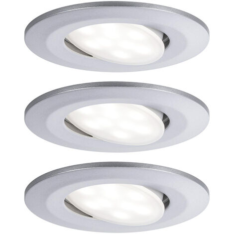 Paulmann Calla LED-Bad-Einbauleuchte 3er Set 19.5 W IP65 Chrom (matt)