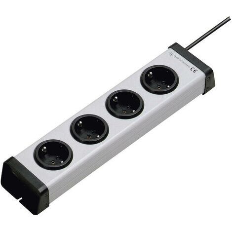 Ehmann 0200x00042301 Steckdosenleiste 4fach Grau Schutzkontakt 1 St. (1/5)